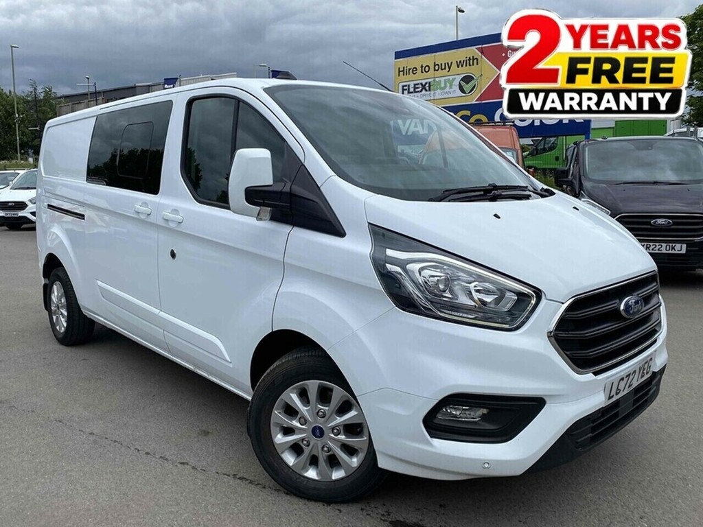 Ford Transit Custom 2.0 320 Ecoblue Limited Crew Van Double Cab Di White