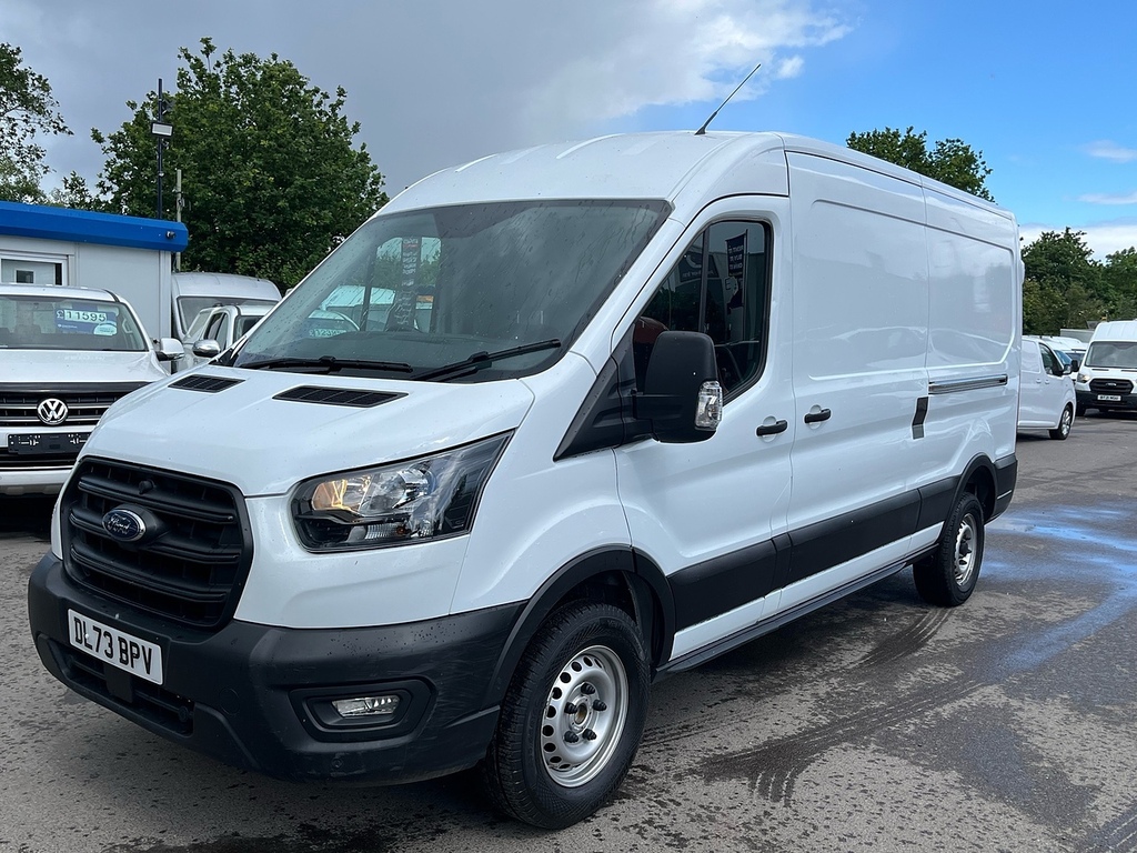 Ford Transit Custom 2.0 350 Ecoblue Leader Panel Van DL73BPV White #3