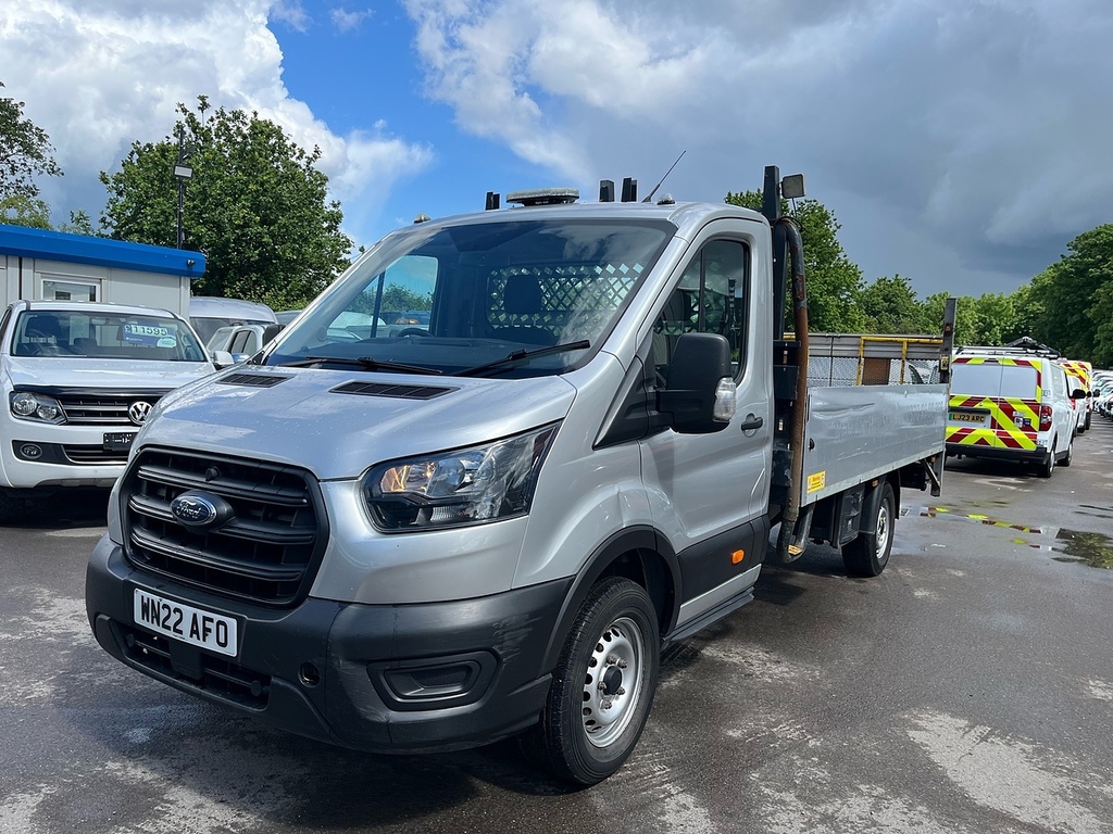 Ford Transit Custom 2.0 350 Ecoblue Hd Leader Chassis Cab M WN22AFO Silver #3