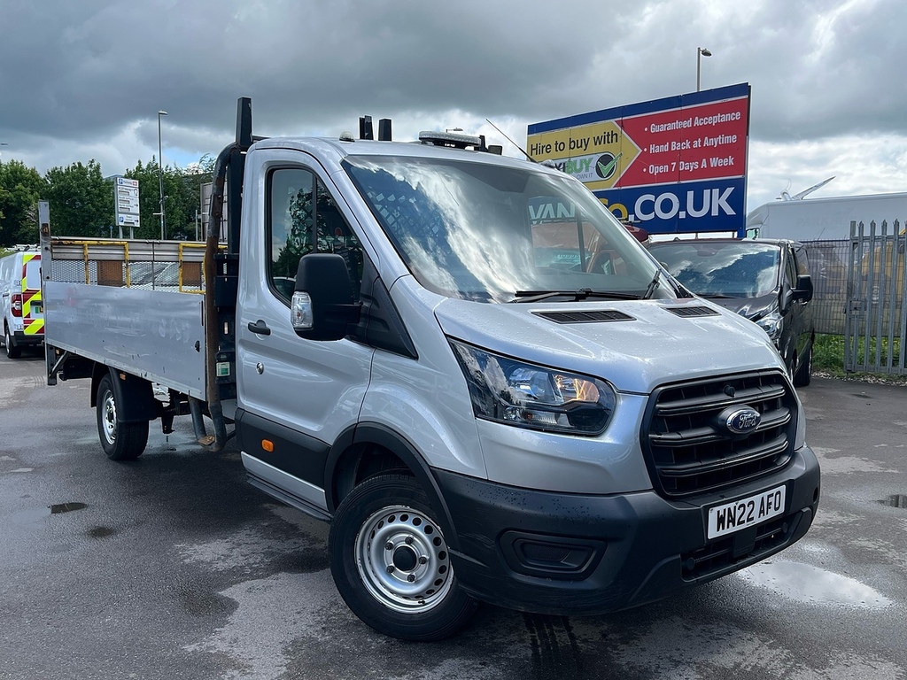Ford Transit Custom 2.0 350 Ecoblue Hd Leader Chassis Cab M WN22AFO Silver #4