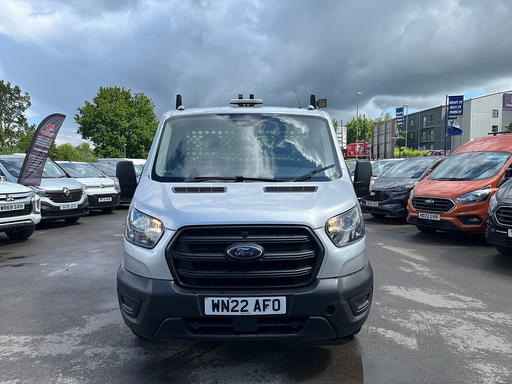 Ford Transit Custom 2.0 350 Ecoblue Hd Leader Chassis Cab M WN22AFO Silver #2