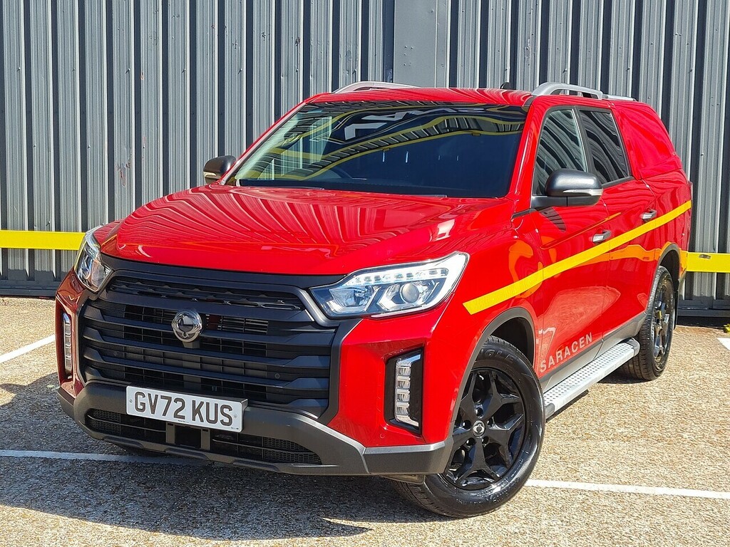 SsangYong Musso D Saracen Pickup 2.2 GV72KUS Red #3