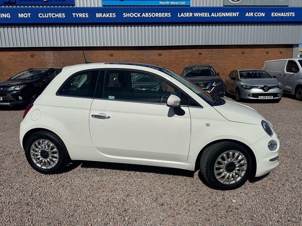 Fiat 500 Lounge White #6
