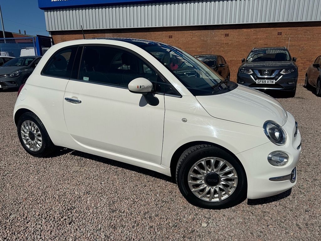 Fiat 500 Lounge White #3