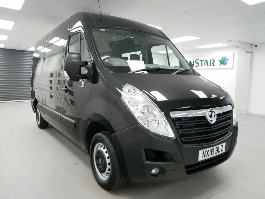 Vauxhall Movano 2.3L Cdti 3500 Biturbo Combi Van Double Cab Di NX18BLZ Black #5