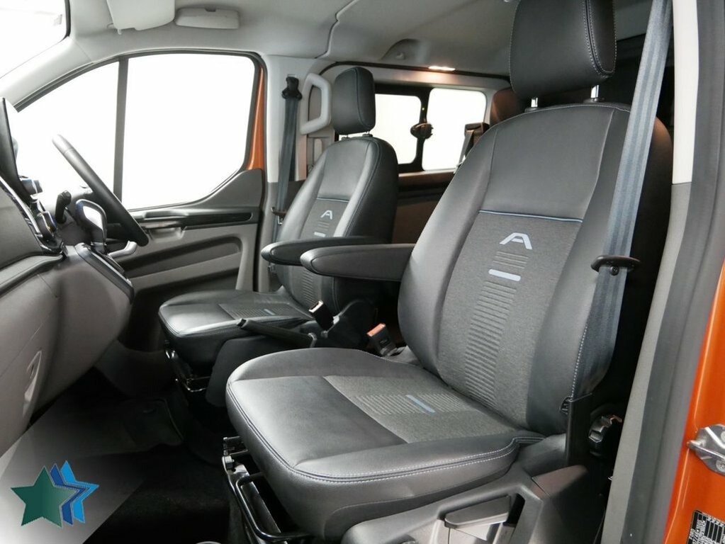 Ford Transit Custom 2L 2.0 320 Ecoblue Active Crew Van Double Cab YP23JXX Orange #6