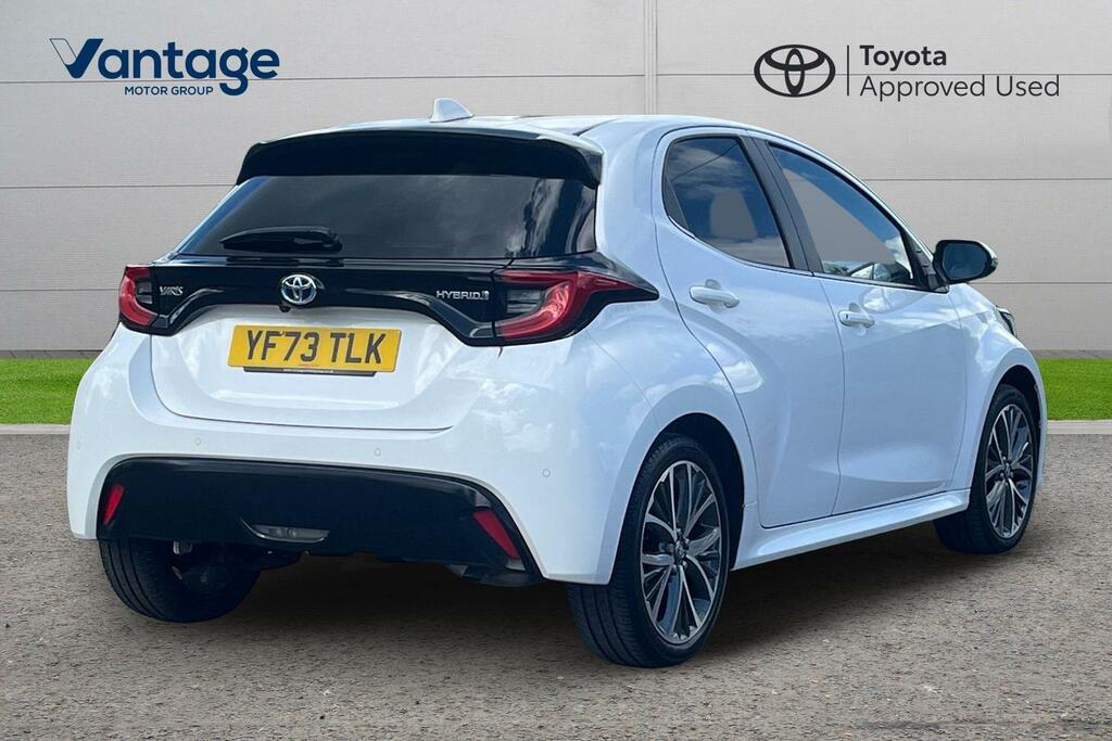 Toyota Yaris 1.5 Vvt-h Excel Hatchback Hybrid E-cvt YF73TLK White #2