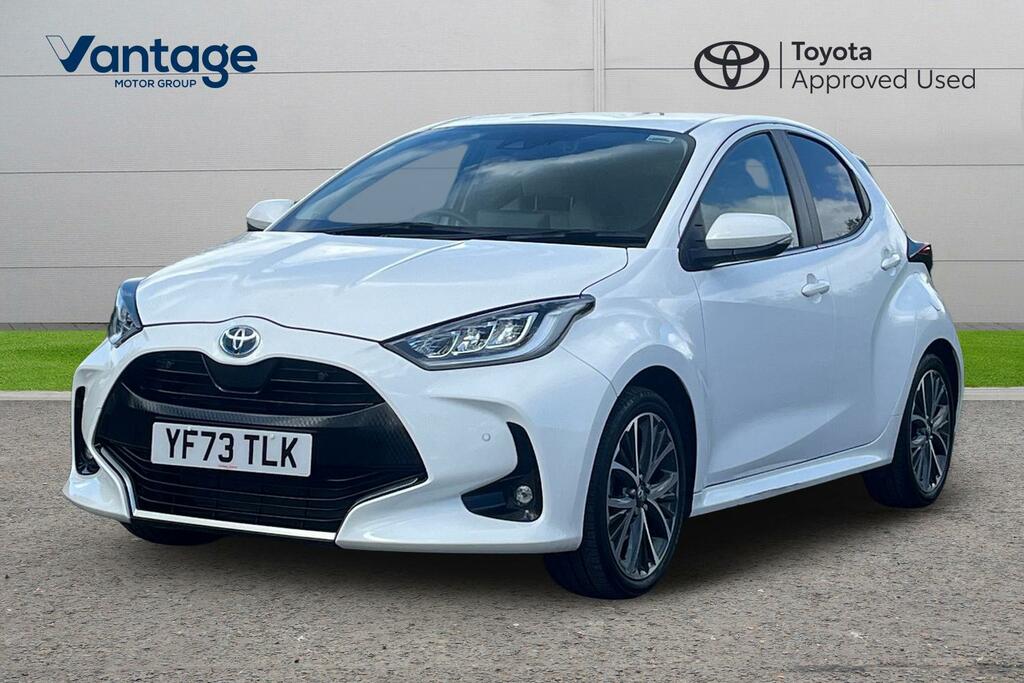 Toyota Yaris 1.5 Vvt-h Excel Hatchback Hybrid E-cvt YF73TLK White #3