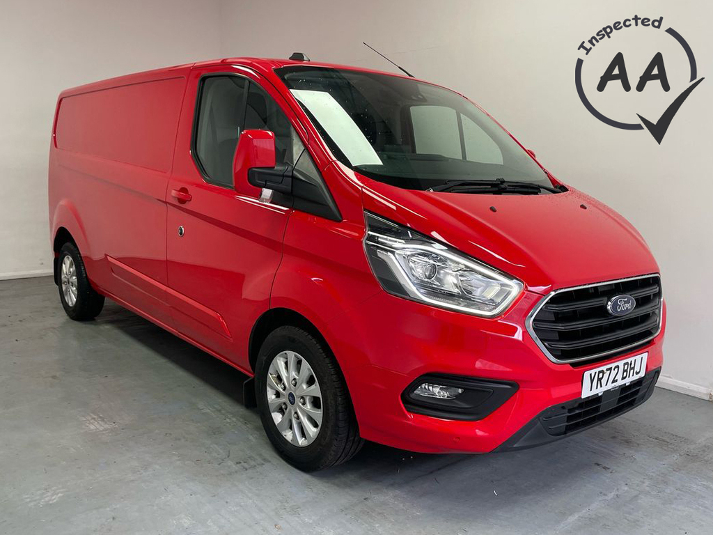 Ford Transit Custom 320 Limited L2 H1 Lwb 2.0 Ecoblue 130Ps YR72BHJ Red