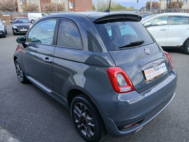 Fiat 500 1.2 S Hatchback Euro 6 S S 69 PF68LZW Grey #4