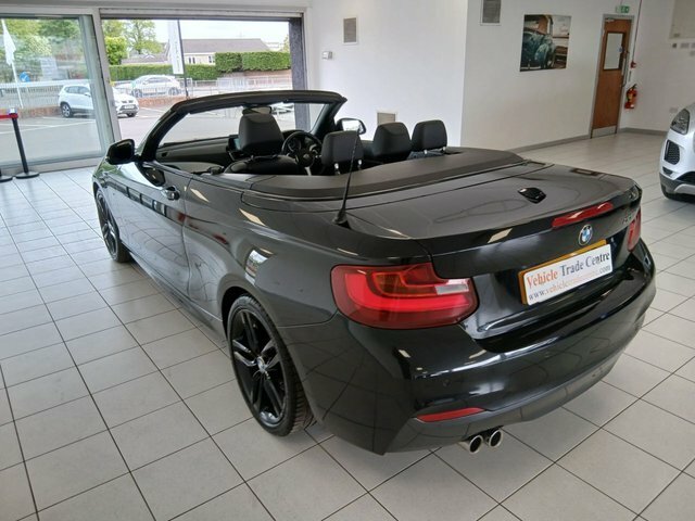 BMW 2 Series 2.0 220D M Sport Convertible Euro YJ15YXD Black #4