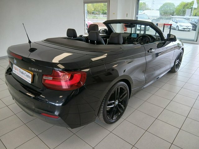 BMW 2 Series 2.0 220D M Sport Convertible Euro YJ15YXD Black #6