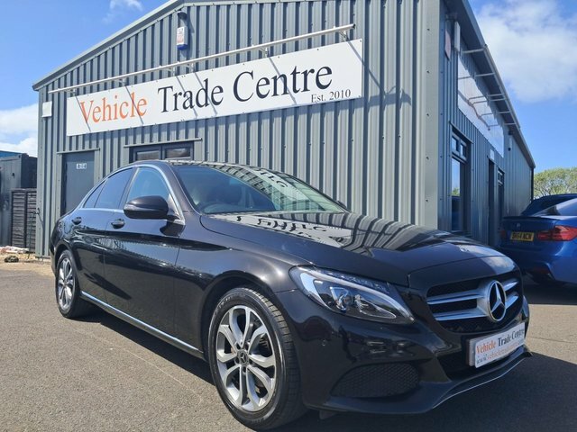 Mercedes-Benz C Class 2.0 C200 Sport Saloon G-tronic Euro 6 Black