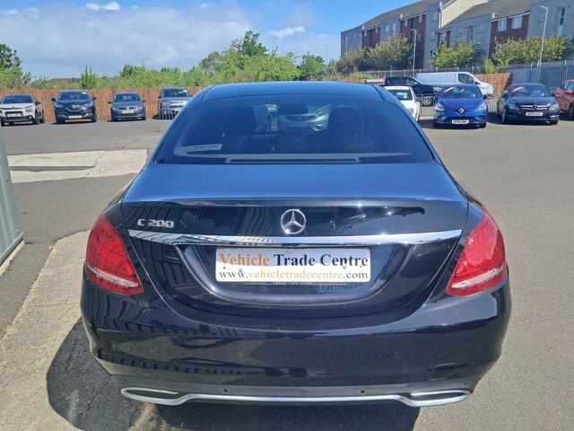Mercedes-Benz C Class 2.0 C200 Sport Saloon G-tronic Euro 6 KR18YWC Black #5