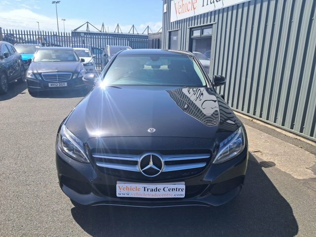 Mercedes-Benz C Class 2.0 C200 Sport Saloon G-tronic Euro 6 KR18YWC Black #2