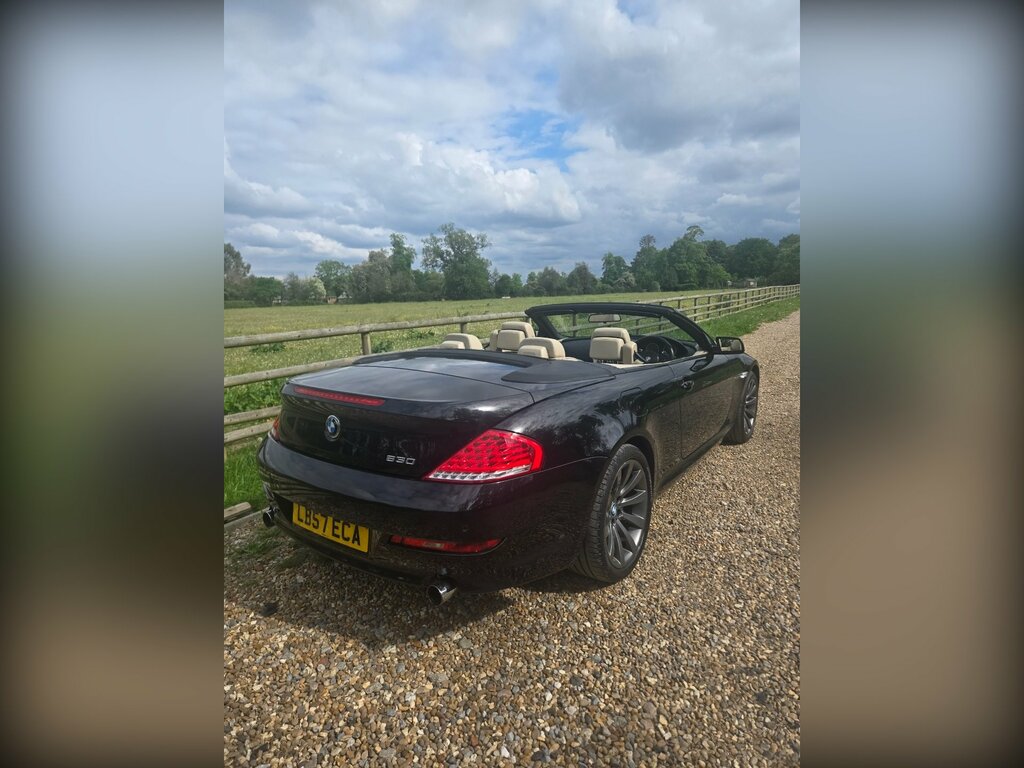 BMW 6 Series 3.0 630I Sport Convertible Steptronic E Black #4