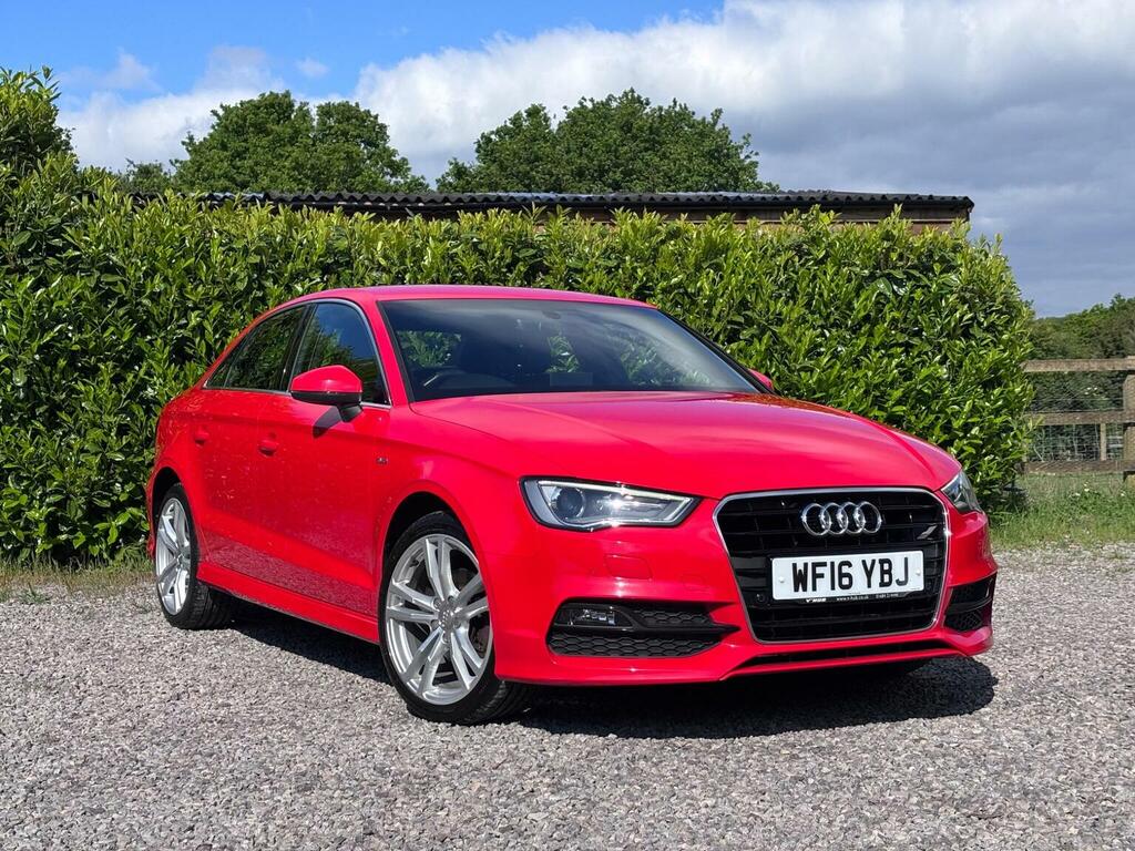 Audi A3 Saloon 1.4 Tfsi Cod S Line S Tronic Euro 6 Ss 4 WF16YBJ Red #6