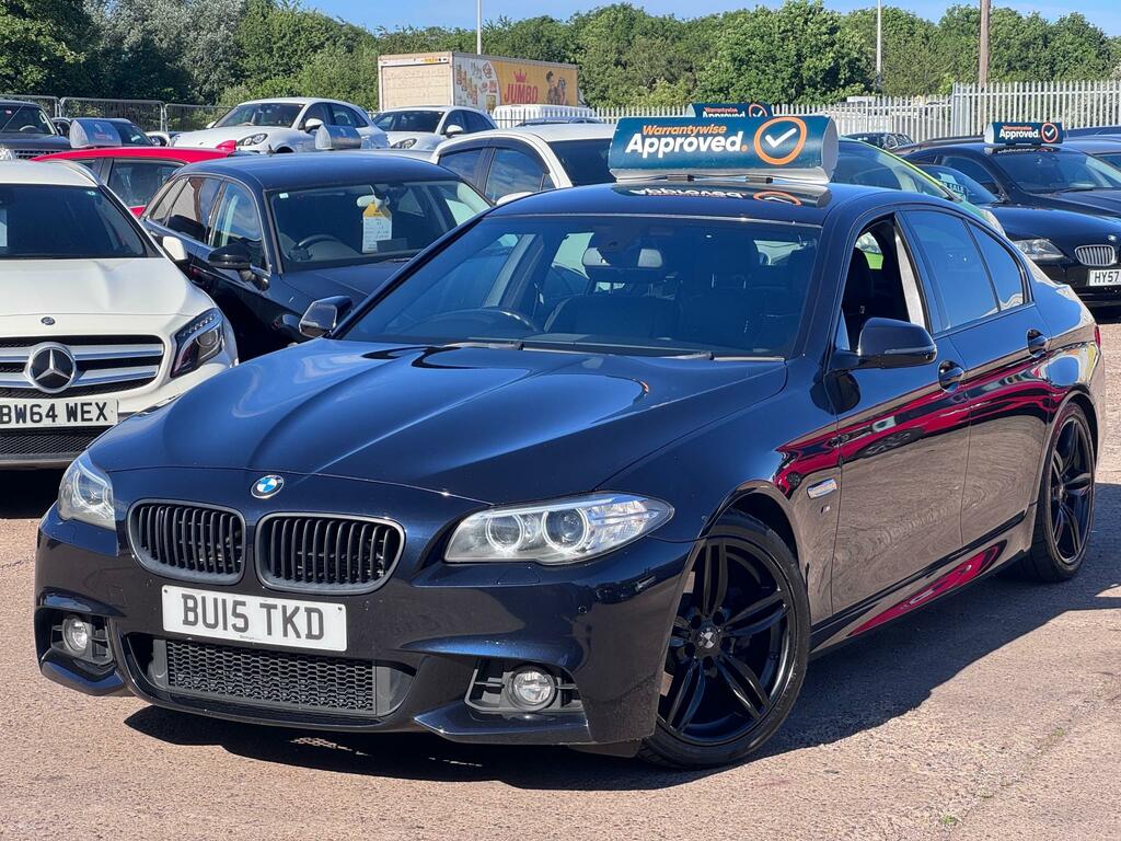 BMW 5 Series 520D M Sport BU15TKD Black #2