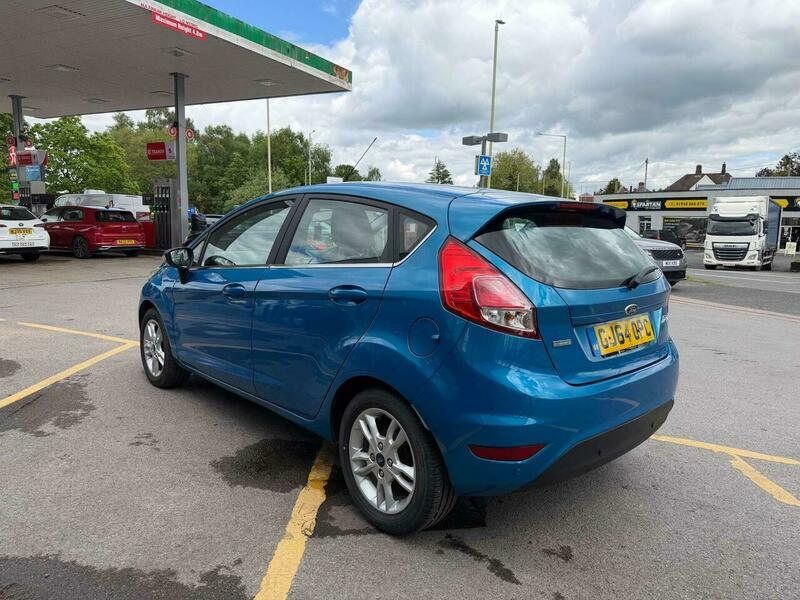 Ford Fiesta 1.0T Ecoboost Zetec Hatchback GJ64OPC Blue #4