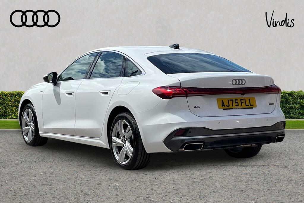 Audi A5 Audi A5 Saloon Sport E-hybrid Quattro 299 Ps S Tro AJ75FLL White #3