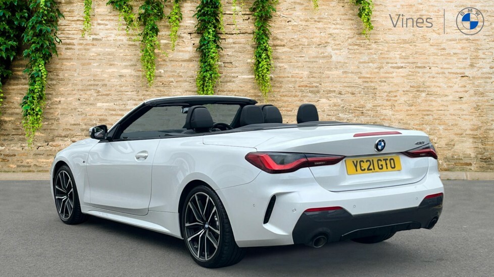 BMW 4 Series 430I M Sport Convertible White #2