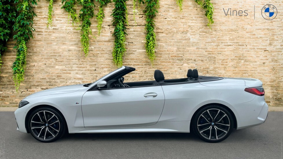 BMW 4 Series 430I M Sport Convertible White #3