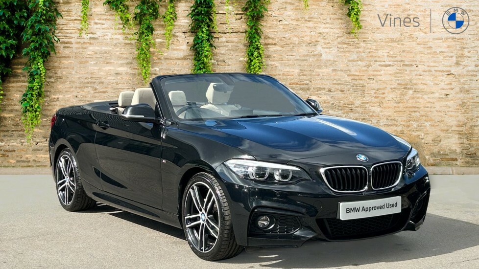 BMW 2 Series 220D M Sport Convertible Black