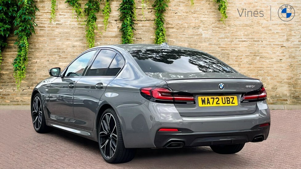 BMW 5 Series 520I M Sport Saloon WA72UBZ Grey #3