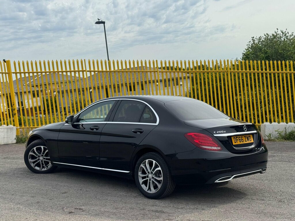 Mercedes-Benz C Class 1.6 C200d Sport Euro 6 Ss DF66ZWD Black #2