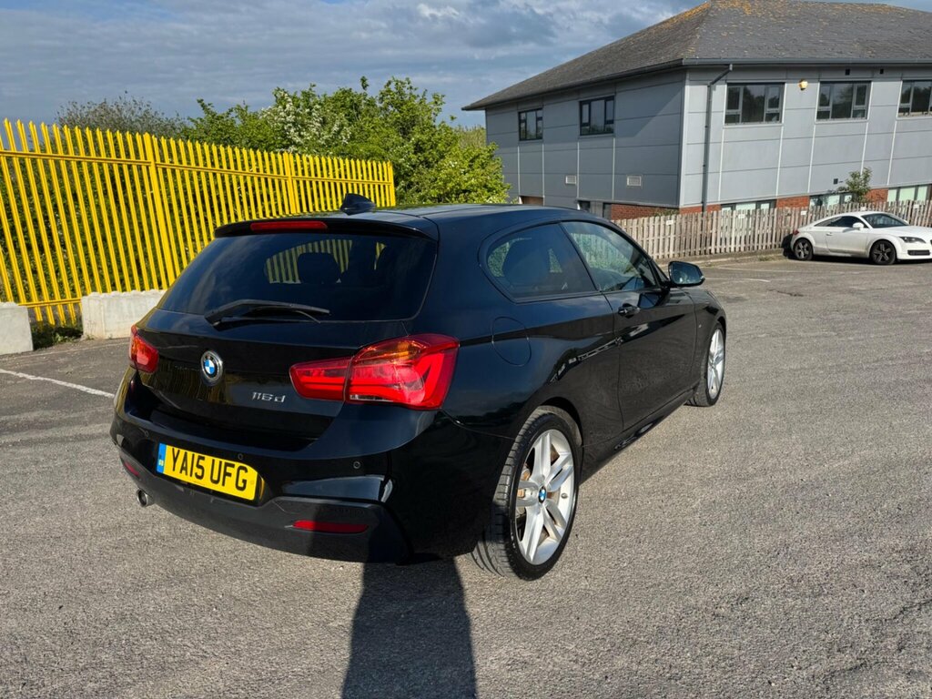 BMW 1 Series 1.5 116D M Sport Euro 6 Ss YA15UFG Black #6