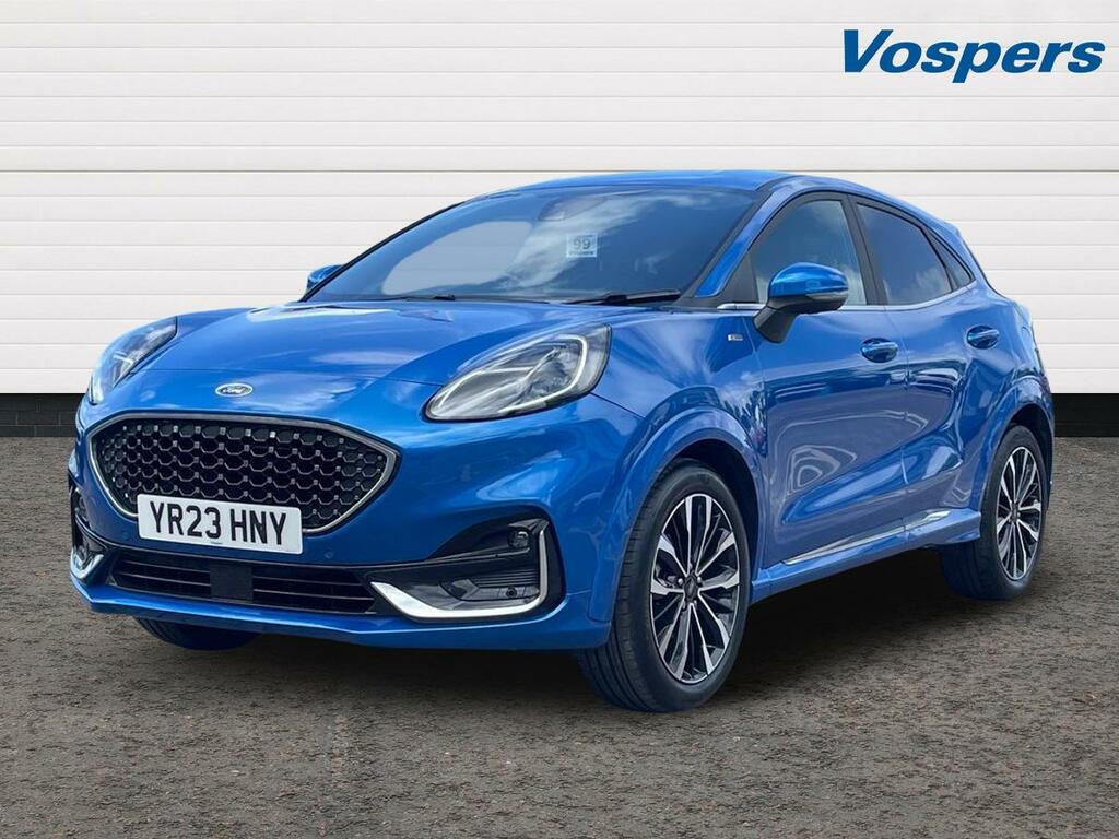 Ford Puma 1.0 Ecoboost Hybrid Mhev 155 St-line Vignale YR23HNY Blue #3
