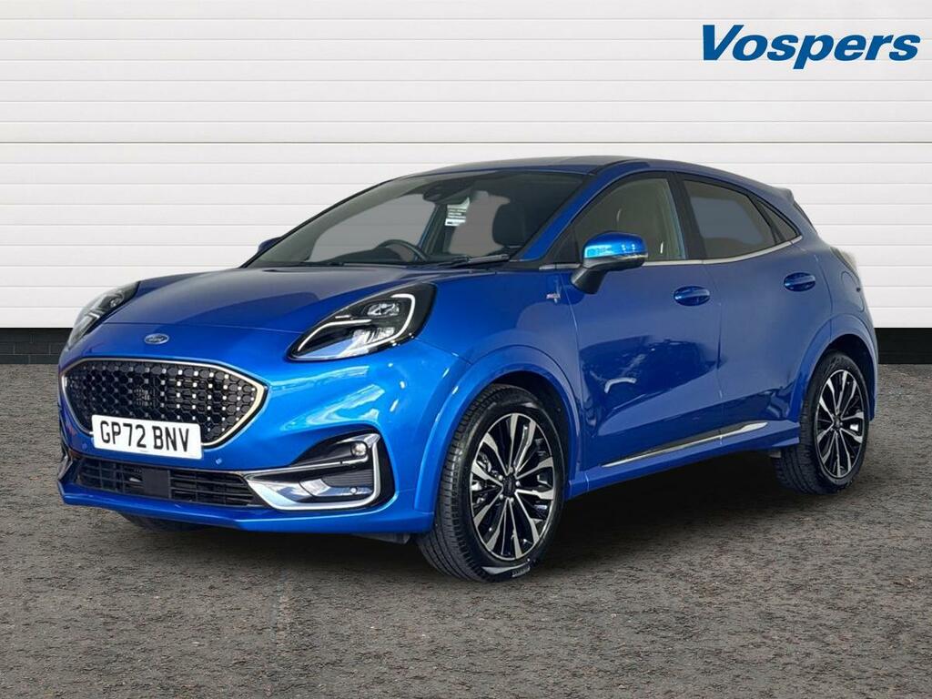 Ford Puma 1.0 Ecoboost Hybr Mhev 155 St-line Vignale Dct GP72BNV Blue #3