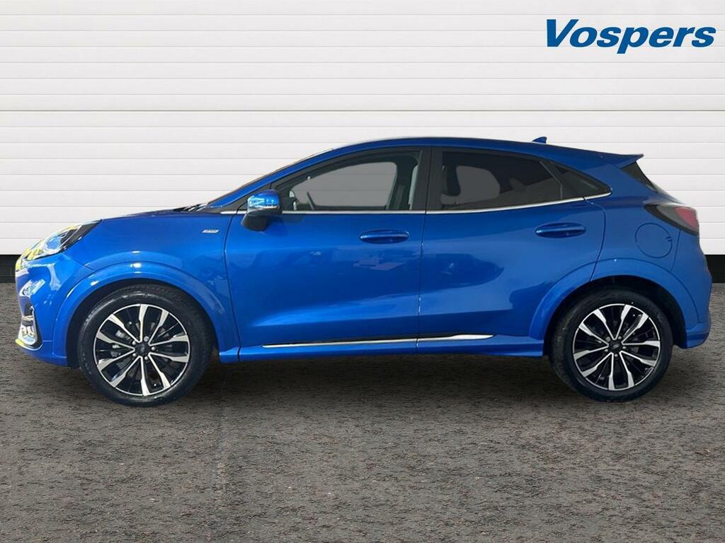 Ford Puma 1.0 Ecoboost Hybr Mhev 155 St-line Vignale Dct GP72BNV Blue #4