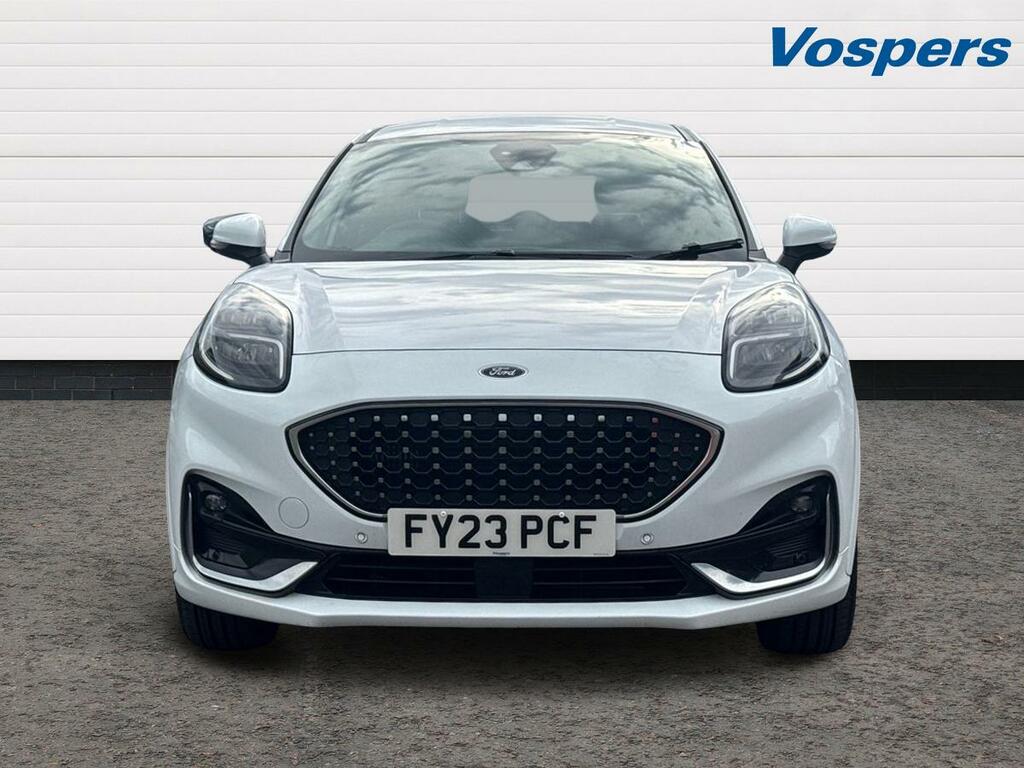 Ford Puma 1.0 Ecoboost Hybr Mhev 155 St-line Vignale Dct FY23PCF White #2