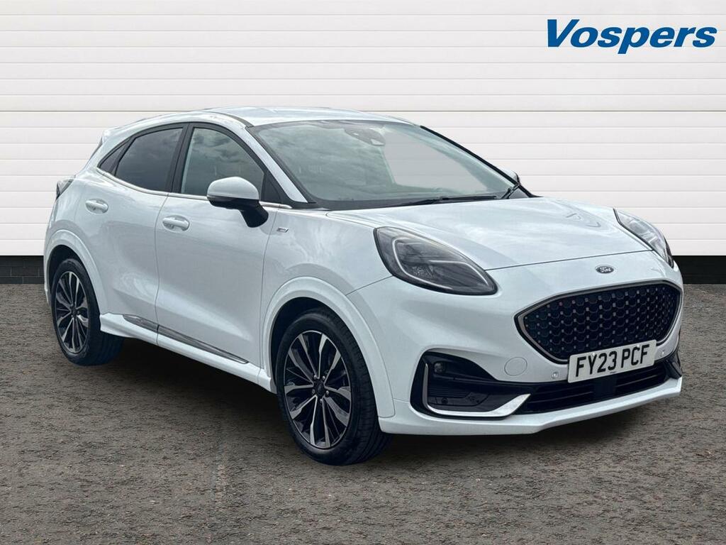Ford Puma 1.0 Ecoboost Hybr Mhev 155 St-line Vignale Dct White