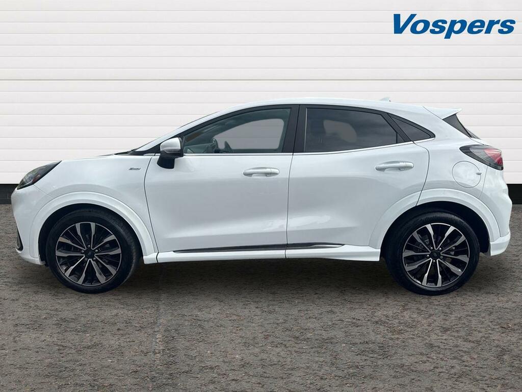 Ford Puma 1.0 Ecoboost Hybr Mhev 155 St-line Vignale Dct FY23PCF White #4