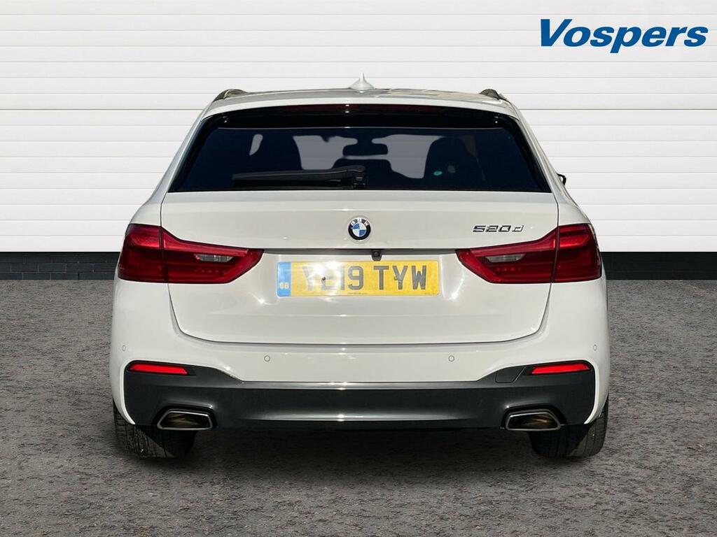BMW 5 Series 520D M Sport YE19TYW White #6