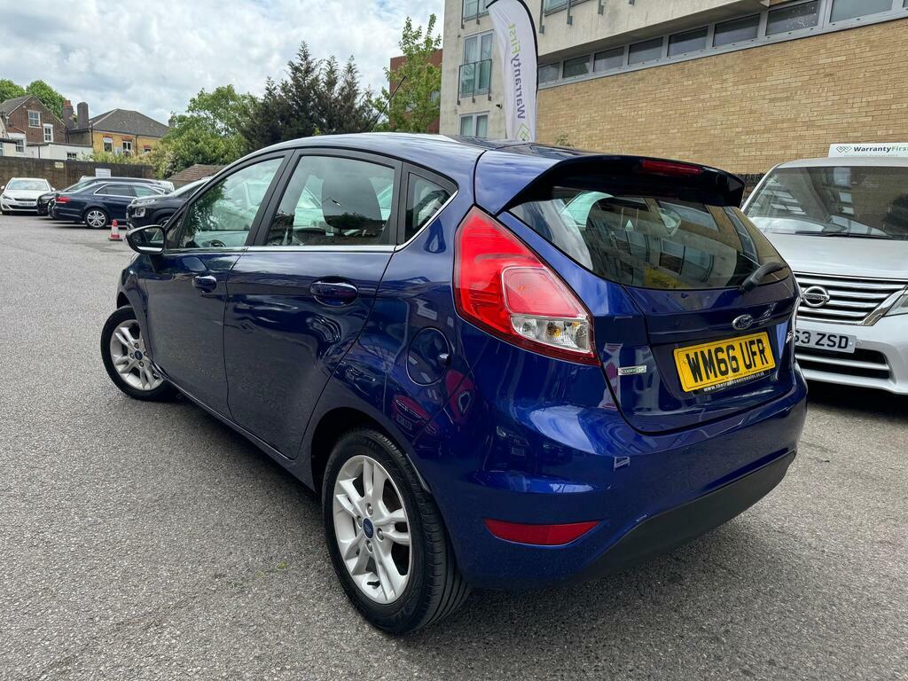 Ford Fiesta 1.0T Ecoboost Zetec Euro 6 S S WM66UFR Blue #4