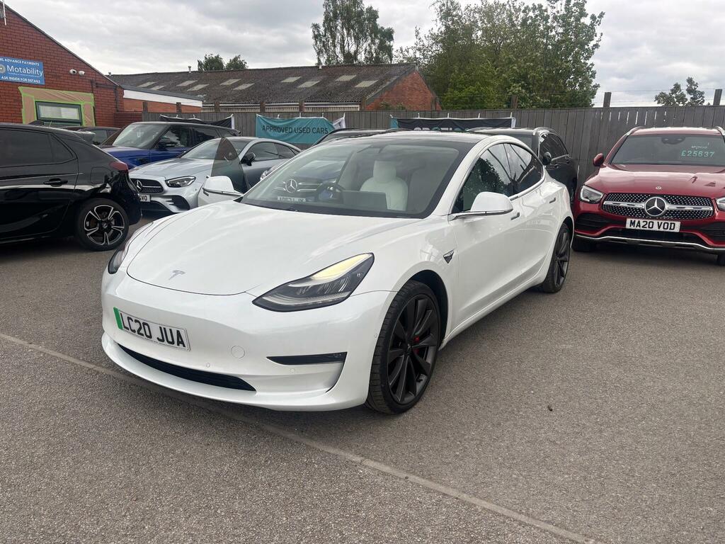 Tesla Model 3 Dual Motor Performance 4Wde Performanc White