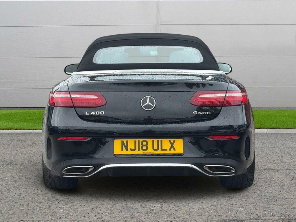Mercedes-Benz E Class 3.0 E400 V6 Amg Line Premium Plus Cabriolet G-tr NJ18ULX Black #6