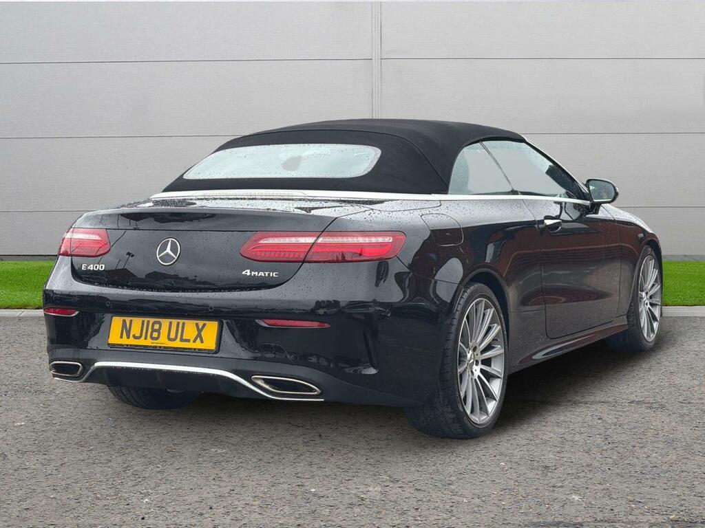 Mercedes-Benz E Class 3.0 E400 V6 Amg Line Premium Plus Cabriolet G-tr NJ18ULX Black #5