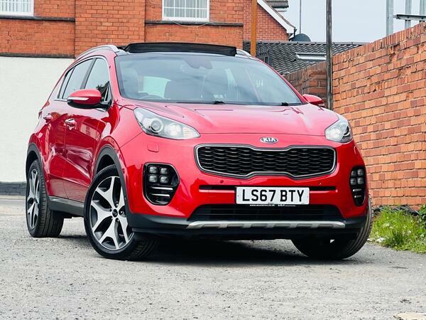 Kia Sportage 2.0 Crdi Gt-line S Awd Euro 6 Red
