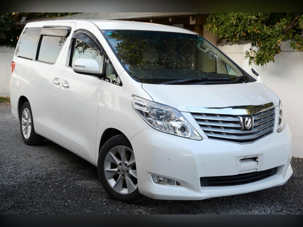 Toyota Alphard Hatchback V-spec 200808 White #1