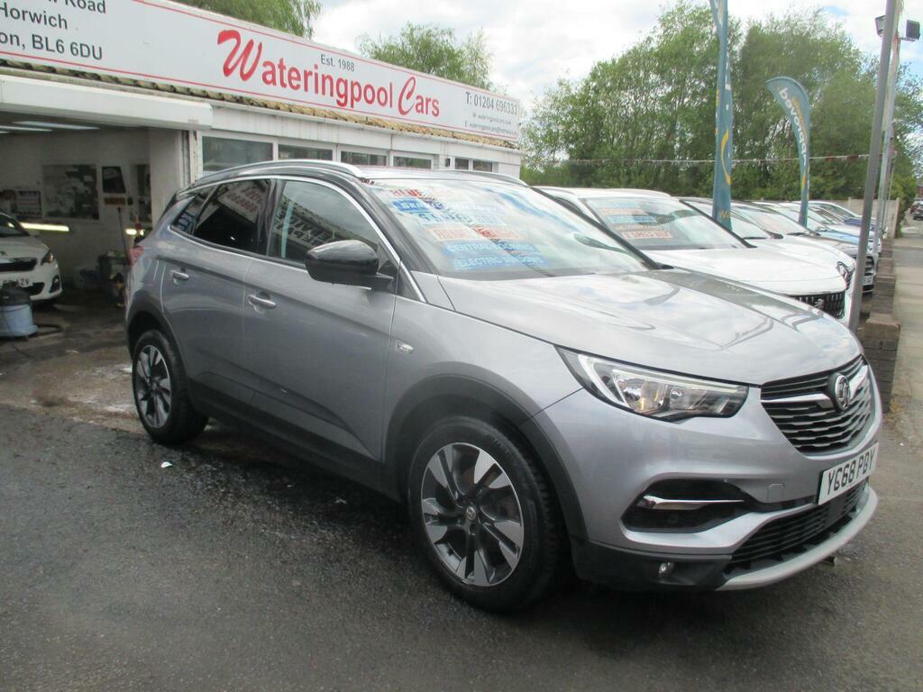 Vauxhall Grandland X 1.2 Turbo Sport Nav Euro 6 S S YC68PDY Grey #2