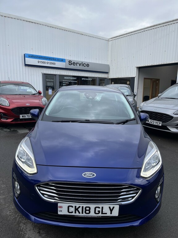 Ford Fiesta Hatchback 1.0 T Ecoboost Zetec, 30297 Mi CK18GLY Blue #2