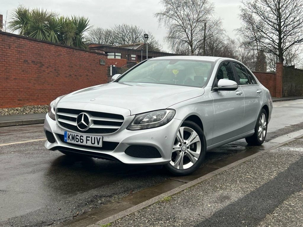 Mercedes-Benz C Class Saloon KM66FUV Silver #3