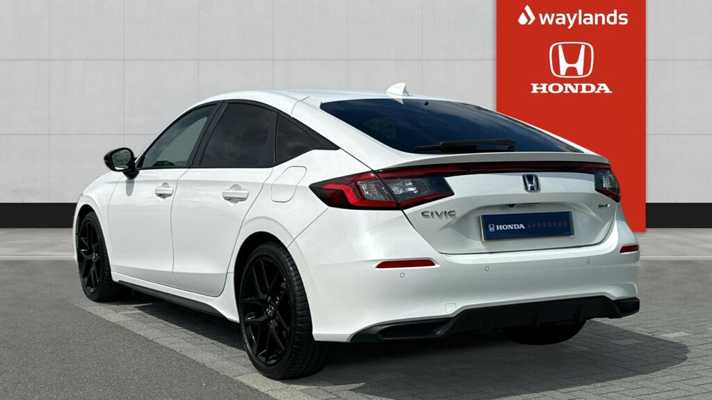 Honda Civic Honda Civic 2.0 Ehev Sport Cvt Hatchback RJ25FXR White #3