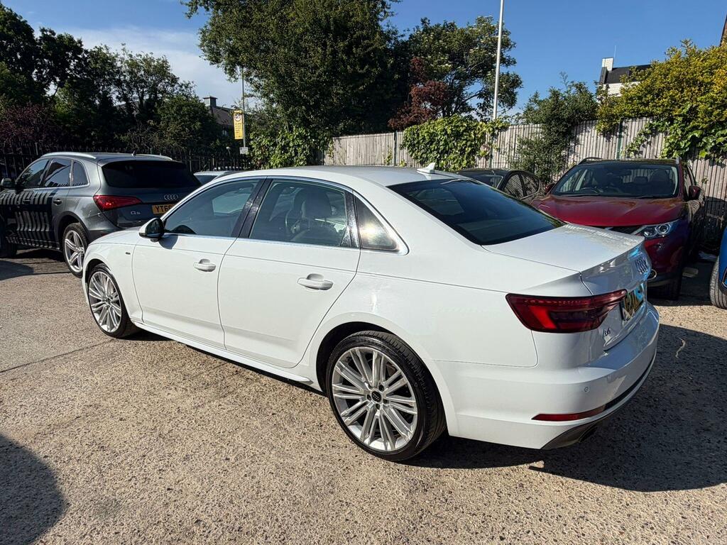 Audi A4 2.0 Tfsi S Line S Tronic Euro 6 Ss GD17MEV White #4