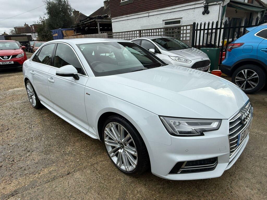 Audi A4 2.0 Tfsi S Line S Tronic Euro 6 Ss GD17MEV White #5