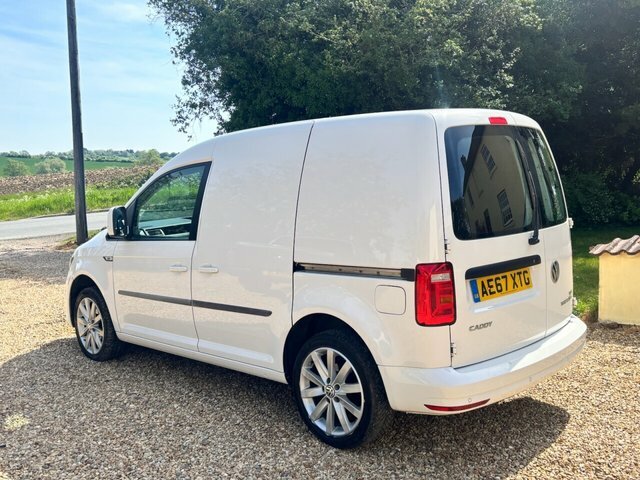 Volkswagen Caddy 2.0 Tdi C20 Bluemotion Tech Trendline Panel Van AE67XTG White #4